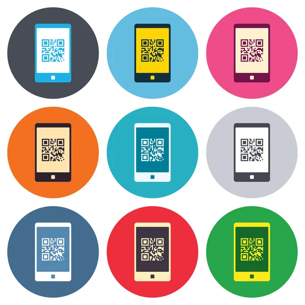 Qr code sign icons — Stock Vector