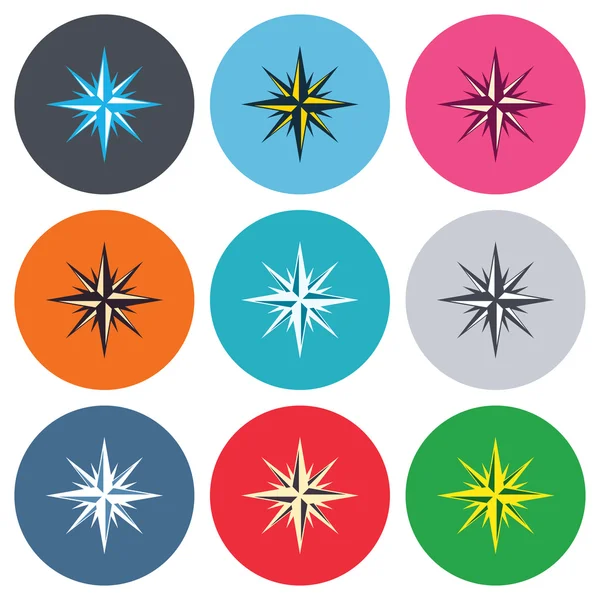 Compass sign icons — Stock Vector