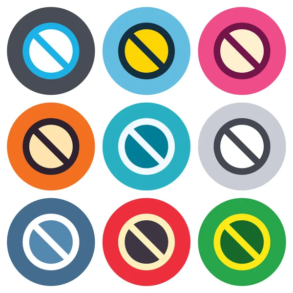 Icônes stop signe — Image vectorielle