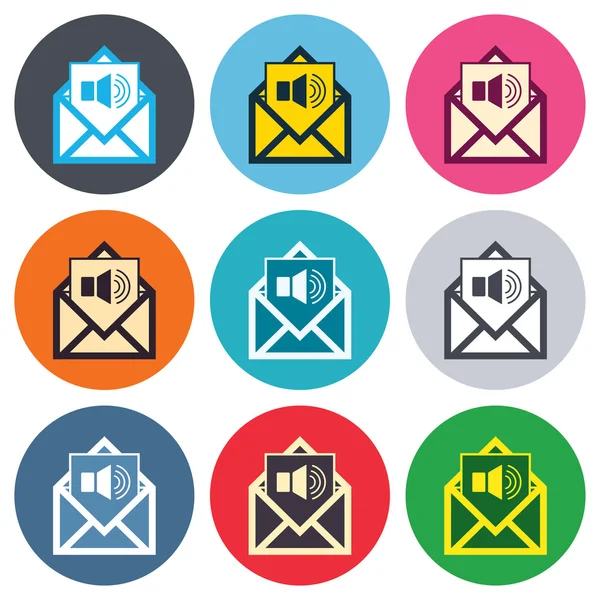 Voice mail icons — Stock Vector