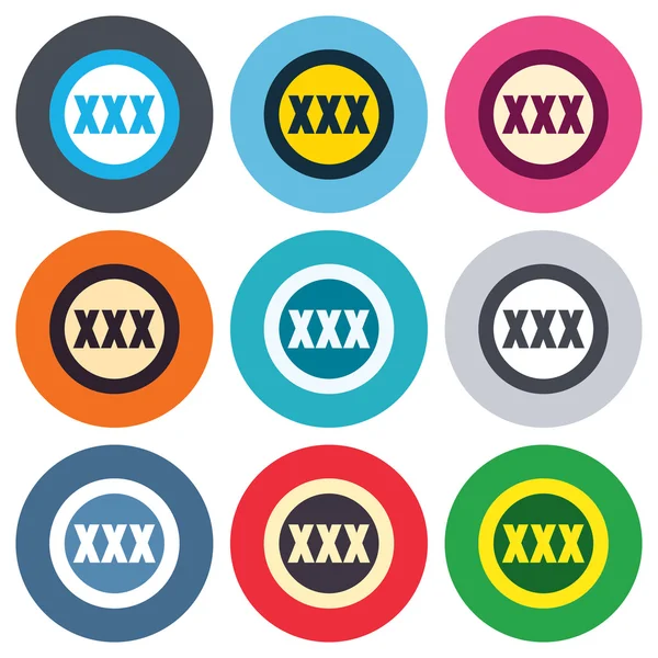 XXX znak ikony — Stockový vektor