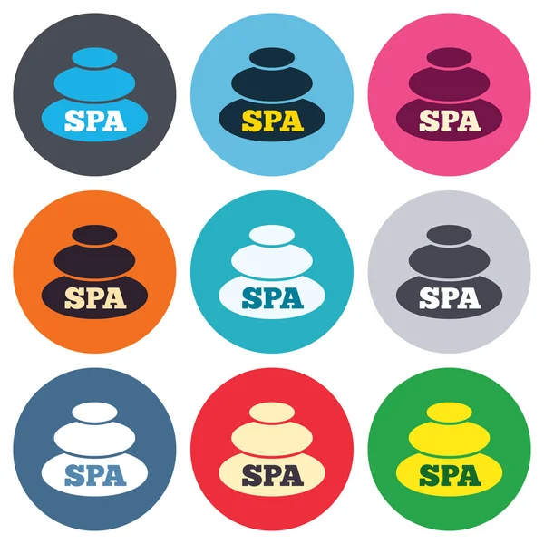 Iconos de signo de spa — Vector de stock