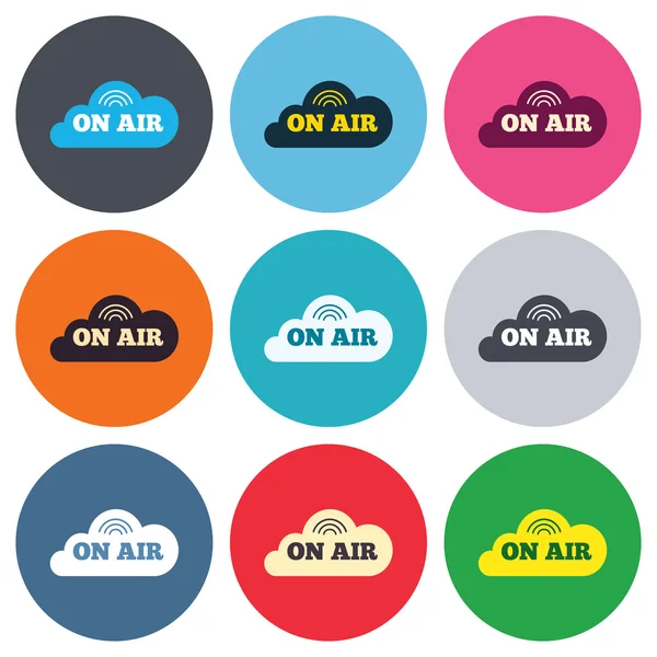 On air sign icons — Stock Vector