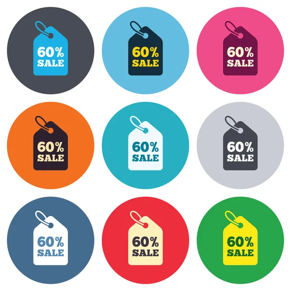 60 percent sale price — Stock Vector