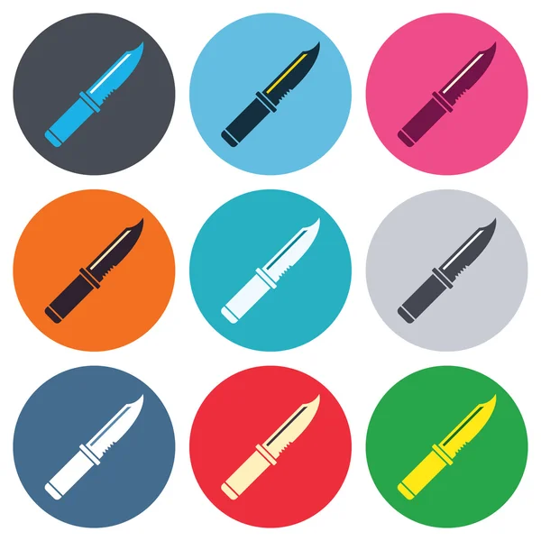 Knife sign icons Royalty Free Stock Illustrations