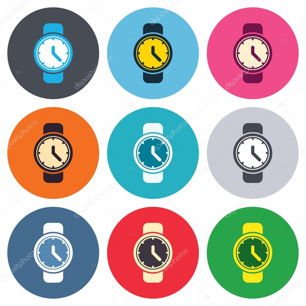 Wrist Watch sign icons