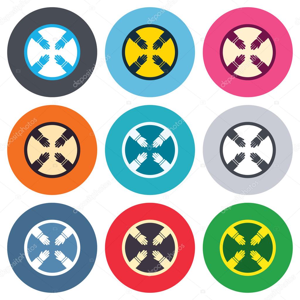 teamwork sign icons stock vector c blankstock 63394823 depositphotos