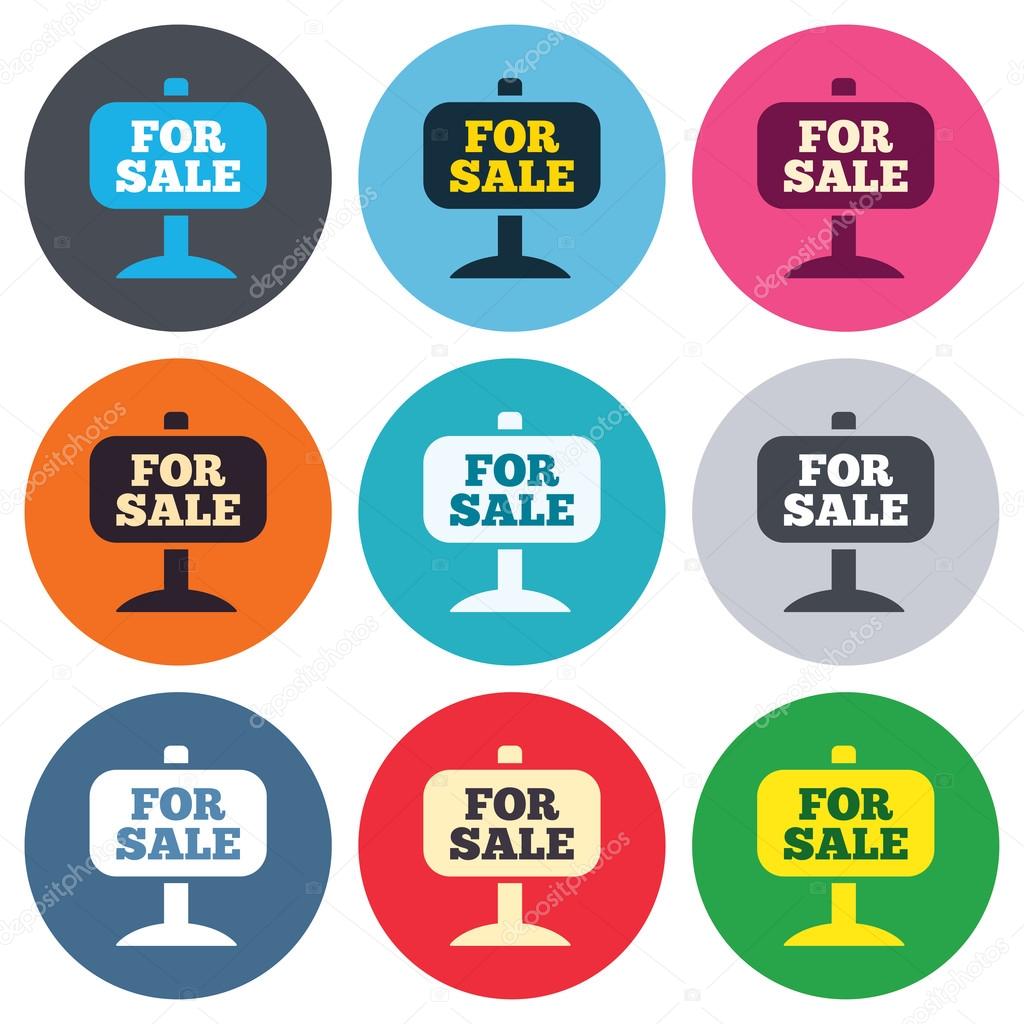 For sale sign icons Stock Vector Image by ??Blankstock 63395629