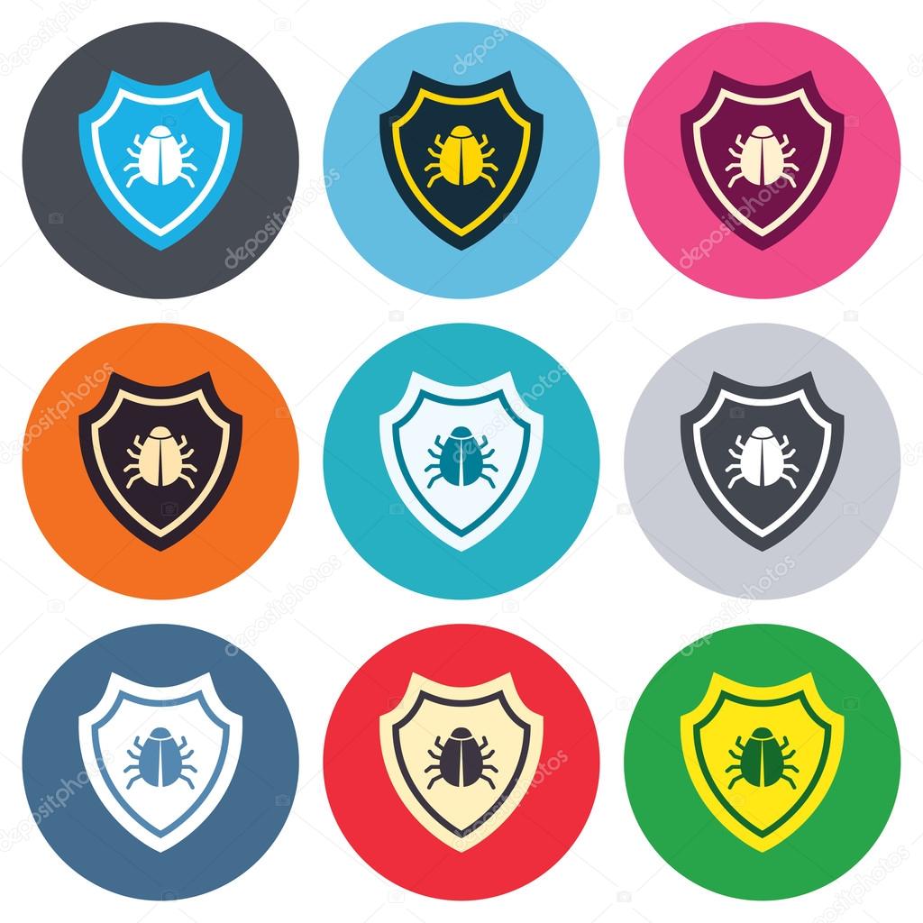 Shield sign icons