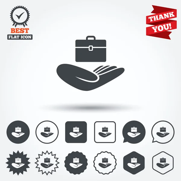 Panneaux d'assurance bagages — Image vectorielle