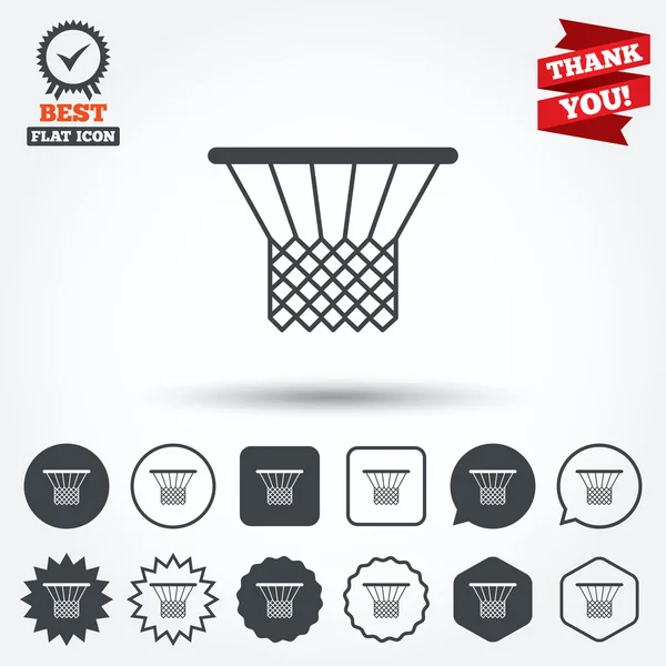 Basketball basket icons — Stock Vector