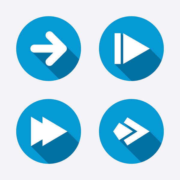 Arrow sign  icons.