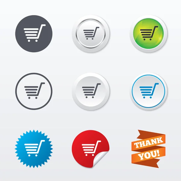 Shopping Cart sign icons — Stock Vector
