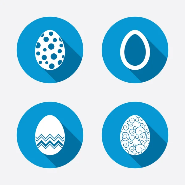 Sinais de ovos de Páscoa . — Vetor de Stock