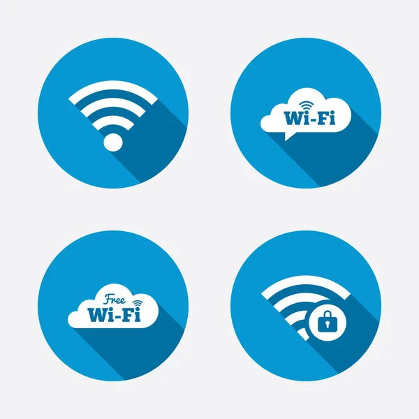 WiFi draadloze netwerk pictogram. — Stockvector