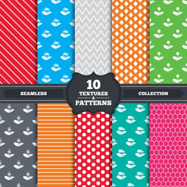 yardım simgeleri eller.