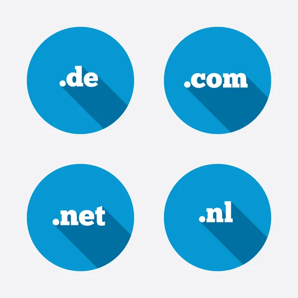 Top-Level-Domains. — Stockvektor