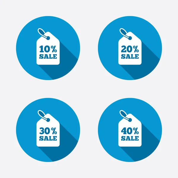 Sale price tag icons. — Stock Vector