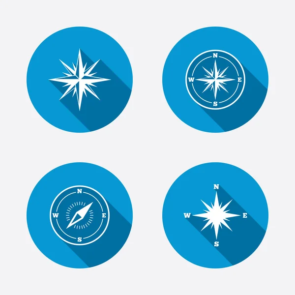 Windrose navigation icons. — Stock Vector