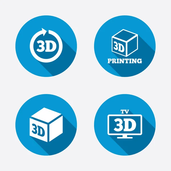 3D teknik ikoner. — Stock vektor