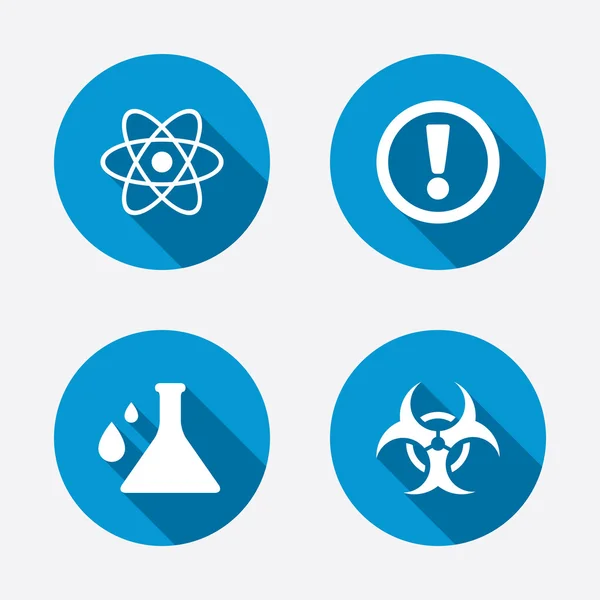 Attention biohazard icons. — Stock Vector