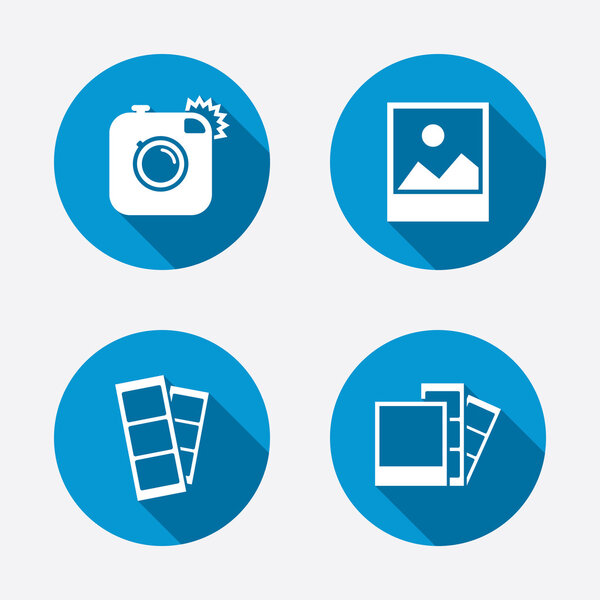 Photo camera icons