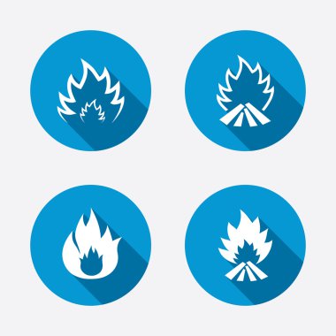 Yangın alev simgeler.