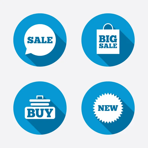 Sale speech bubble icons — Stock Vector