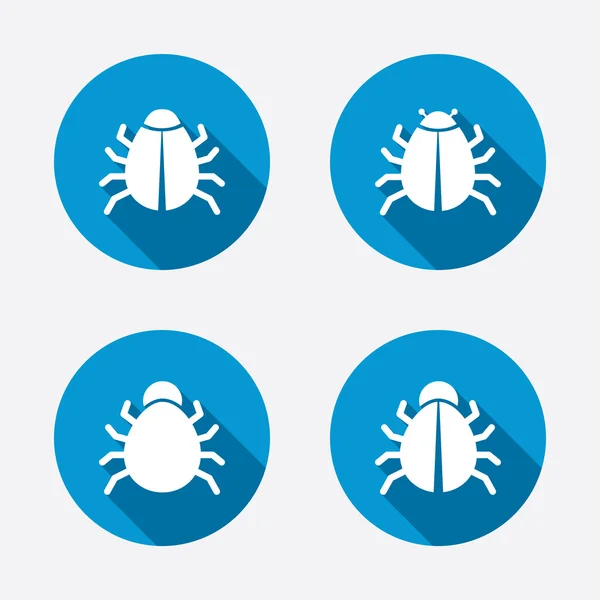 Iconos de error de software de virus . — Vector de stock