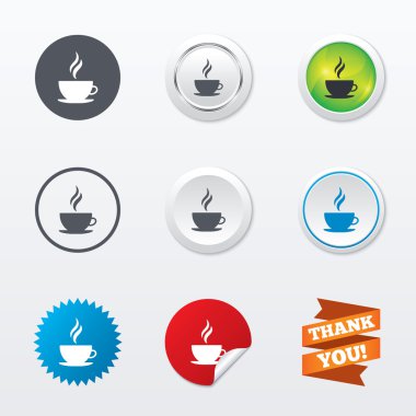 Kahve fincanı işareti simgeleri