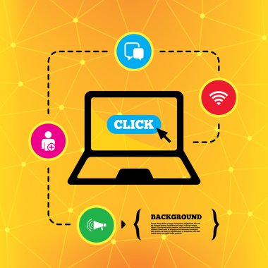 Wi-Fi ve sohbet kabarcıklar.