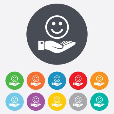 Gülümseme ve el işaretleri