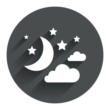 ay, bulutlar ve yıldız işareti