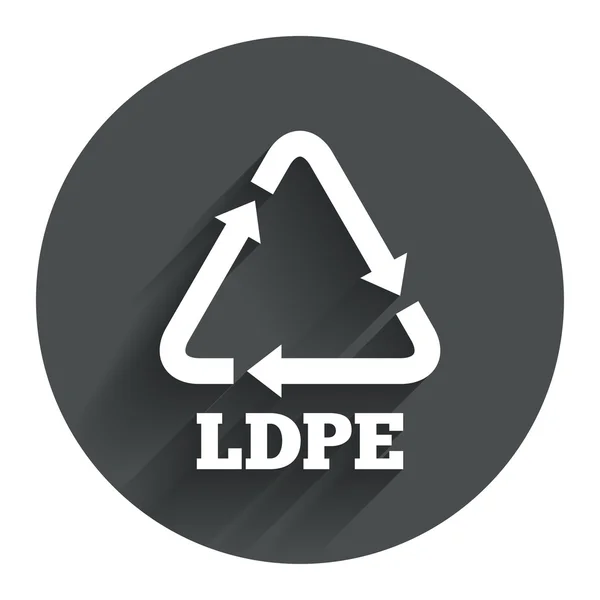 Ld-pe teken pictogram. — Stockvector