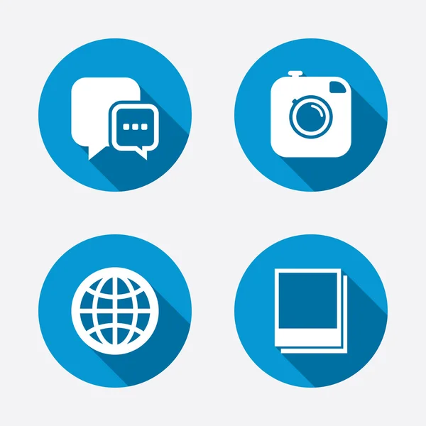 Iconen van sociale media. — Stockvector