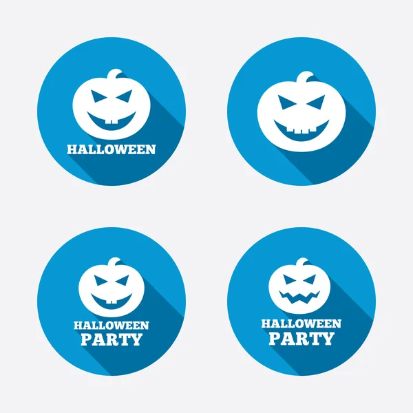 Ikonen der Halloween-Party. — Stockvektor