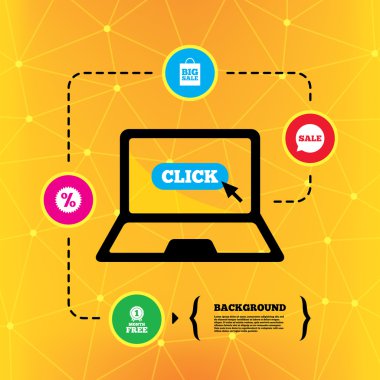 Satılık konuşma balonu simgeler