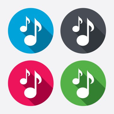 müzik notlar simgeler imzalamak