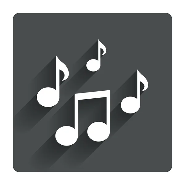 Música notas signo icono . — Vector de stock