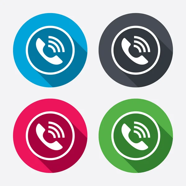 Iconos de señal telefónica — Vector de stock