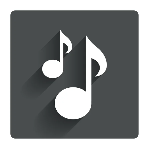 Musik noterar tecken ikon. — Stock vektor