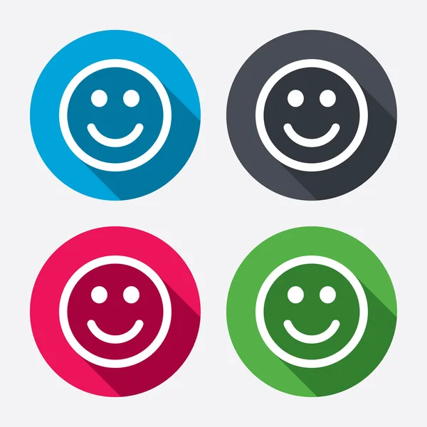 Simboli di volto felice — Vettoriale Stock