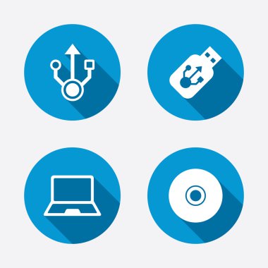 USB flash sürücü simgeleri.