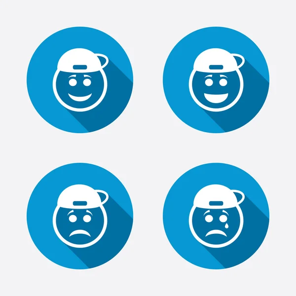 Reapper smile face icons . — стоковый вектор