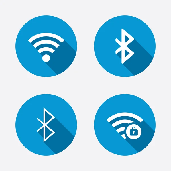 WiFi en Bluetooth icons — Stockvector