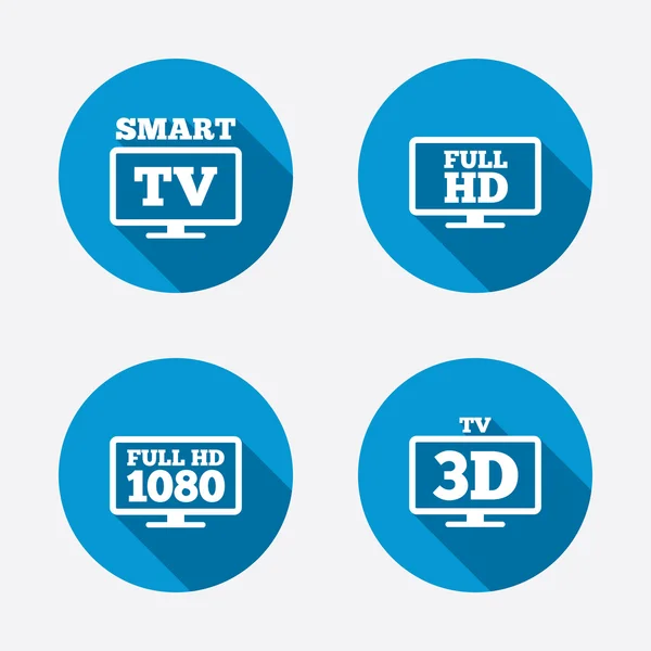 Smart Tv mode ikoner — Stock vektor