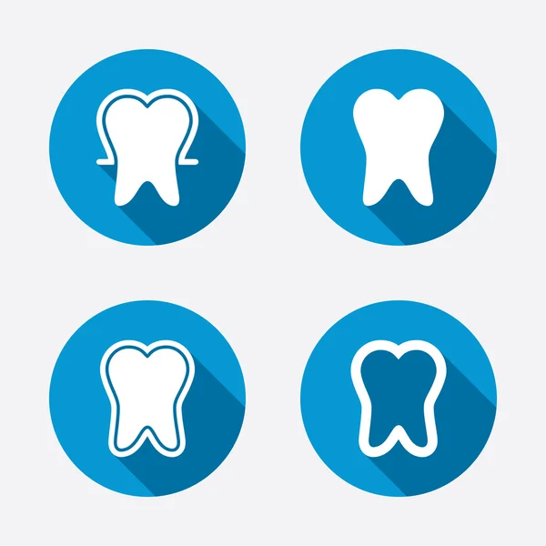 Tooth enamel protection icons. — Stock Vector