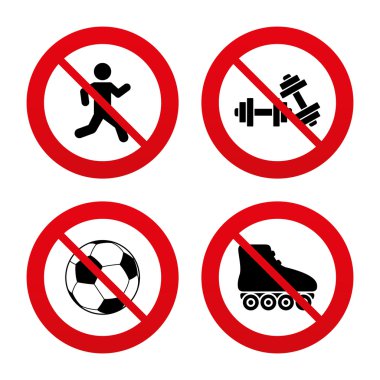 Futbol topu, tekerlekli paten, çalışan