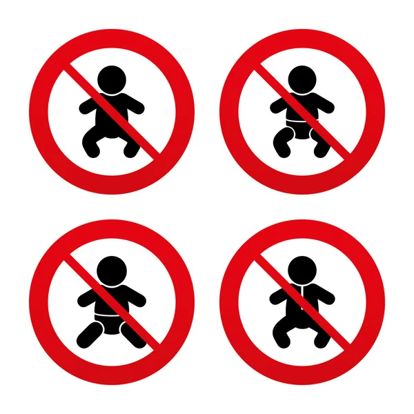 Icônes d'information. symbole d'interdiction d'arrêt . — Image vectorielle