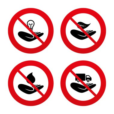 yardım simgeleri eller.